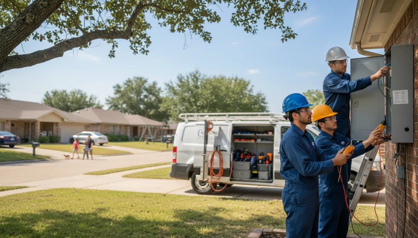 Certified electrician providing emergency electrical services in Dickens, IA